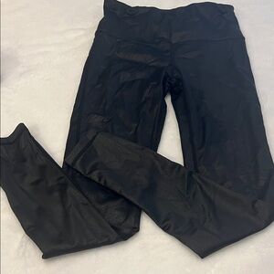 NWOT Moon Ryder Black Textured Leggings Sz Small